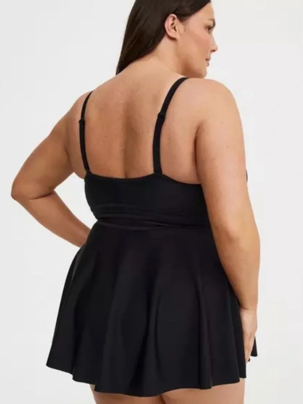 NWT Torrid Black Strappy Skater One-Piece Swim Dress ~ END OF SUMMER SALE!! - Picture 6 of 7